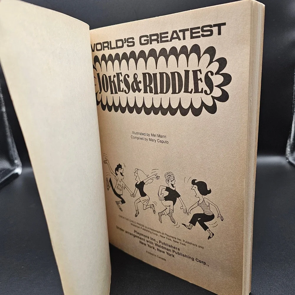 Vintage Worlds Greatest‎ Jokes Riddles Creative Child Press Book Lots of Laughs